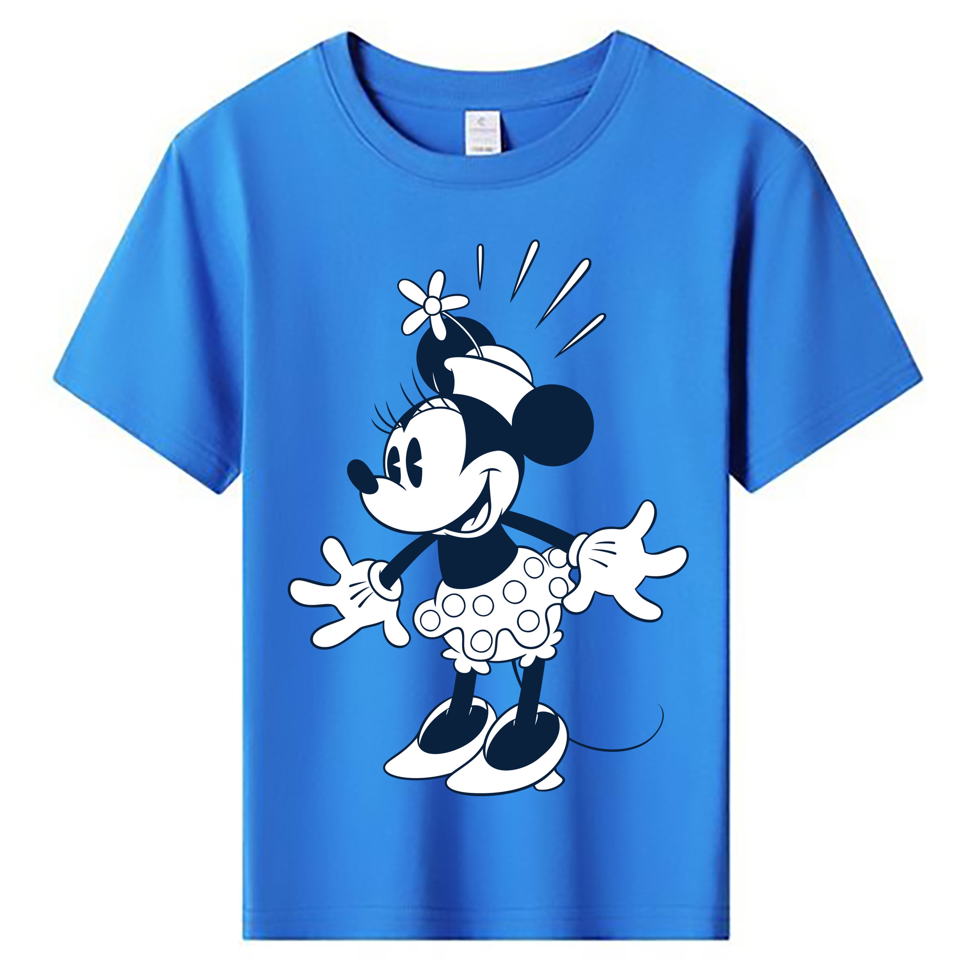 ミッキーマウス Mickey Mouse 綿100％キッズTシャツ（フロントプリント）
